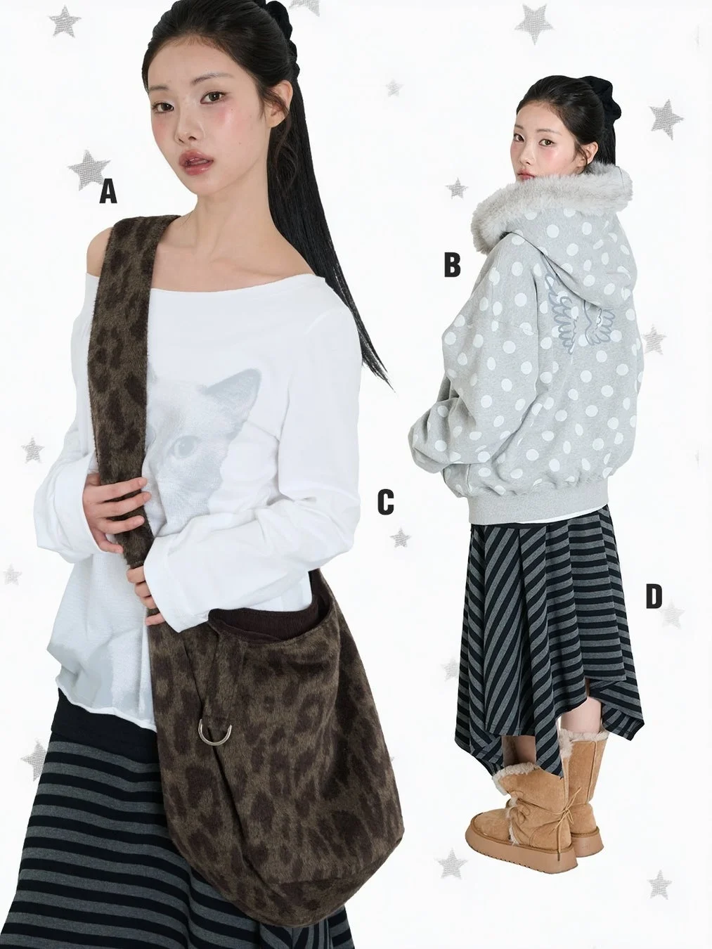 複数の女性モデル