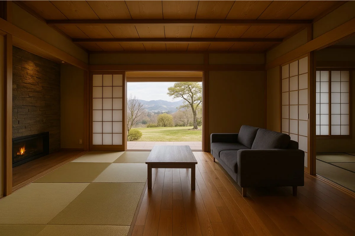 木の温もりを感じる室内空間