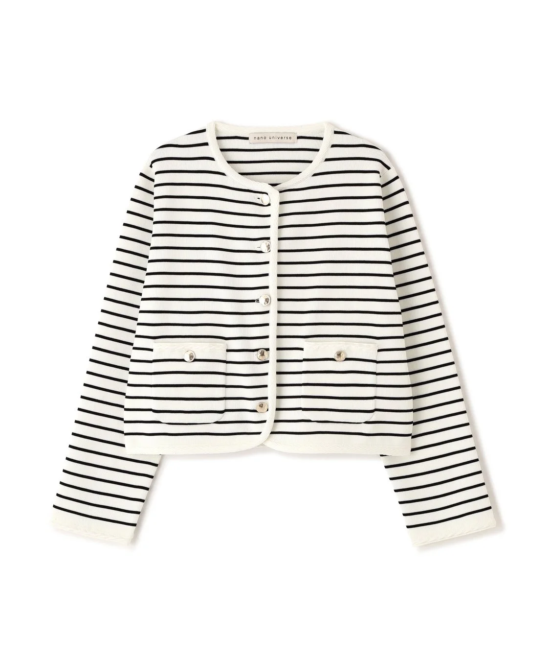 ゴールドボタンニットジャケット