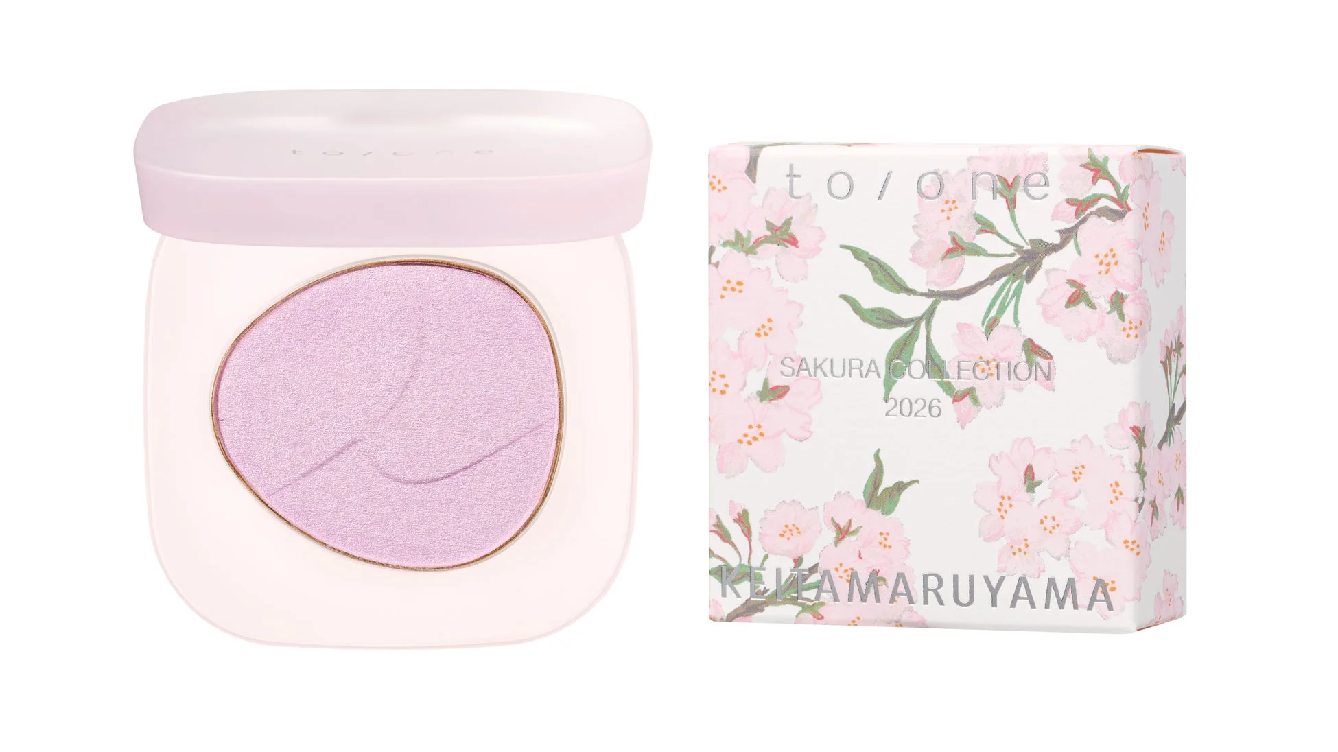 to/oneとKEITA MARUYAMAのコラボレーションによる桜コレクションのコスメの画像