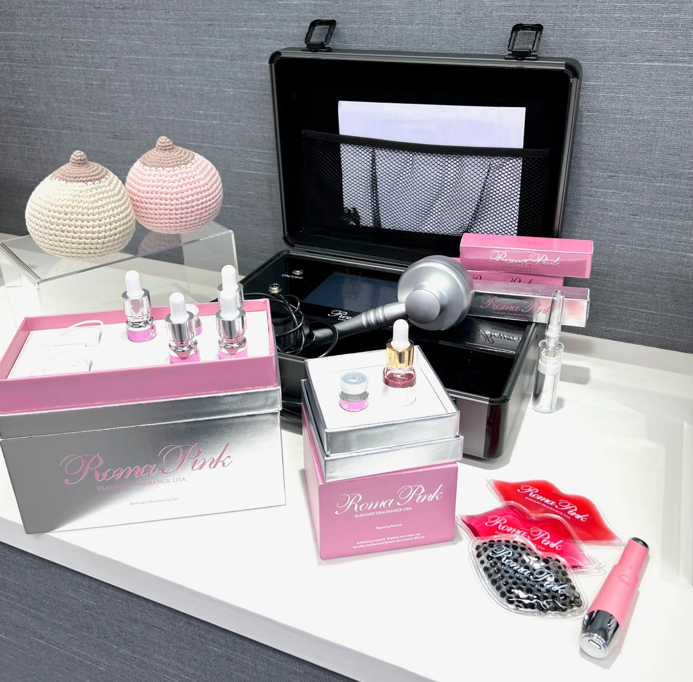 Roma Pink製品と美容機器
